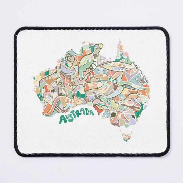 Item preview, Map of Australia designed and sold by joana-mendiola.