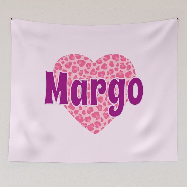 Item preview, Margo Name Pink Leopard Heart  designed and sold by Jeallan Designs.