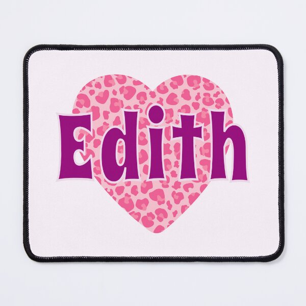 Item preview, Edith Name Pink Leopard Heart designed and sold by Jeallan Designs.
