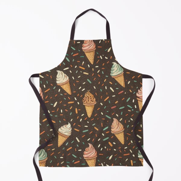 Item preview, Colorful Ice Cream Cones and Sprinkles Seamless Pattern designed and sold by RGShirtWorks.