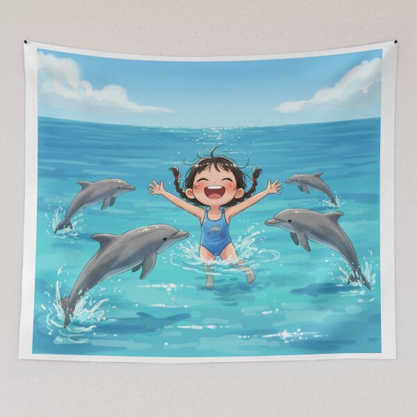 Item preview, frolicking with the dolphins designed and sold by ritusdesigns.