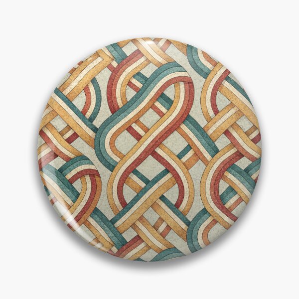 Item preview, Retro Intertwined Ribbons Seamless Pattern designed and sold by ML-Media.