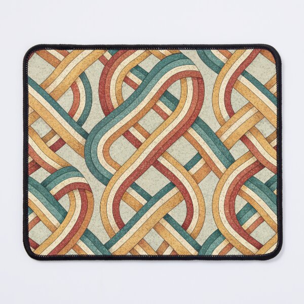 Item preview, Retro Intertwined Ribbons Seamless Pattern designed and sold by RGShirtWorks.