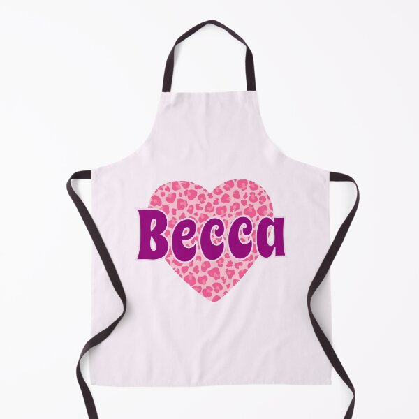 Item preview, Becca Name Pink Leopard Heart designed and sold by Jeallan Designs.
