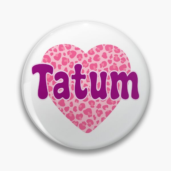 Item preview, Tatum Name Pink Leopard Heart  designed and sold by Jeallan Designs.