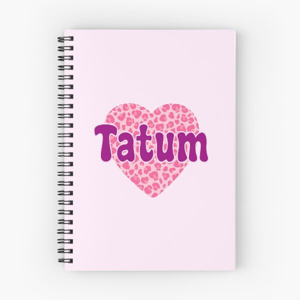 Item preview, Tatum Name Pink Leopard Heart  designed and sold by Jeallan Designs.