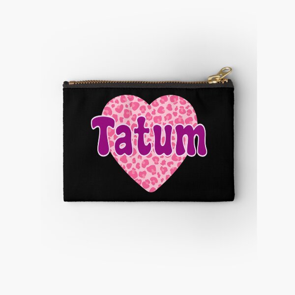 Item preview, Tatum Name Pink Leopard Heart  designed and sold by Jeallan Designs.