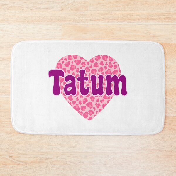 Item preview, Tatum Name Pink Leopard Heart  designed and sold by Jeallan Designs.