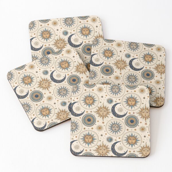 Item preview, Mystical Celestial Sun and Moon Seamless Pattern designed and sold by RGShirtWorks.