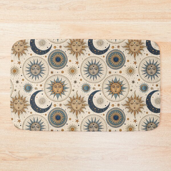 Item preview, Mystical Celestial Sun and Moon Seamless Pattern designed and sold by RGShirtWorks.