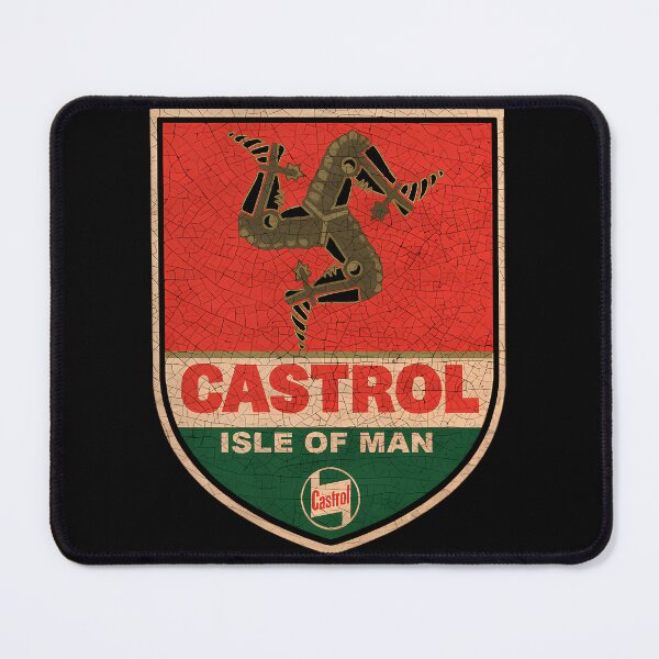 Item preview, Isle Of Man TT shield Vintage as hell Castrol logo designed and sold by KyleBradtke.