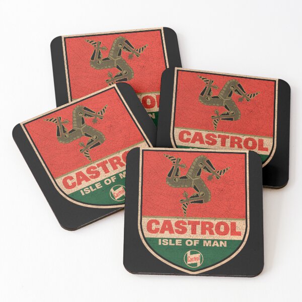 Item preview, Isle Of Man TT shield Vintage as hell Castrol logo designed and sold by KyleBradtke.