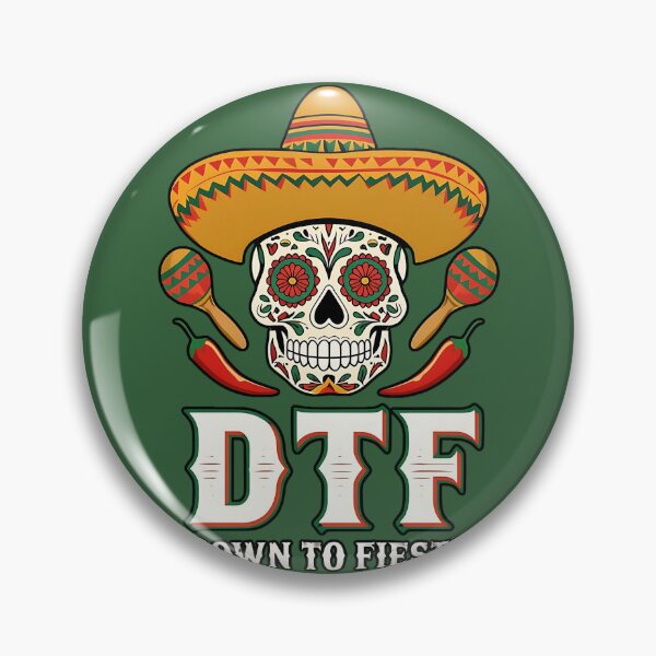 Item preview, DTF Down to Fiesta | Mexican Skull Sombrero Party Design designed and sold by GracefulPODshop.