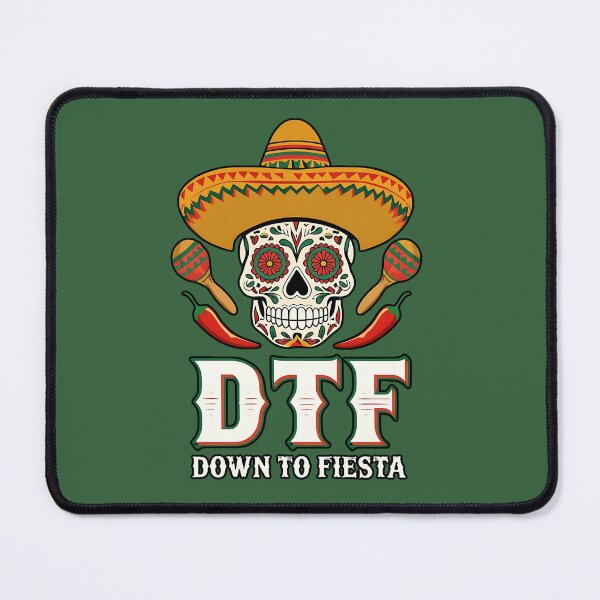 Item preview, DTF Down to Fiesta | Mexican Skull Sombrero Party Design designed and sold by GracefulPODshop.