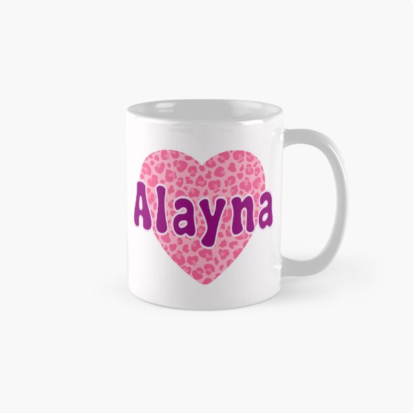 Item preview, Alayna Name Pink Leopard Heart  designed and sold by Jeallan Designs.