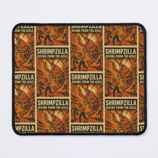 Item preview, Shrimpzilla Rising from the Aisle Kaiju Poster designed and sold by Made By Sutts.