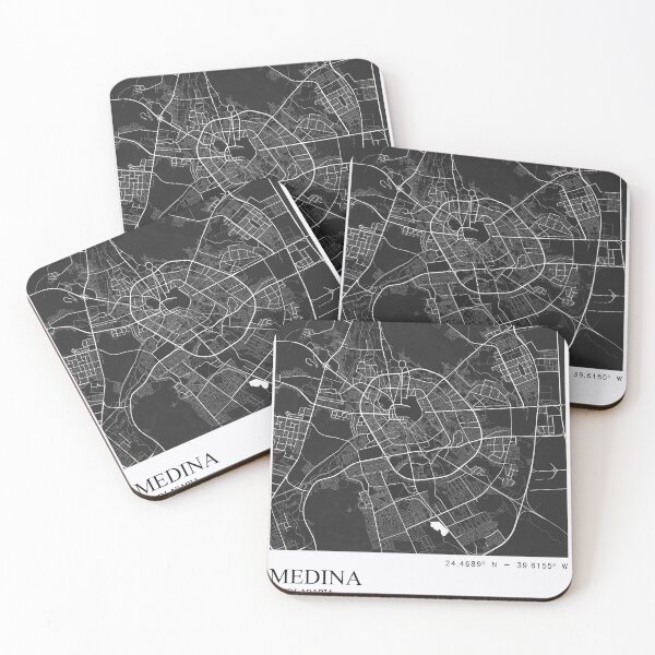 Item preview, Minimalist City Map of Medina, Saudi Arabia designed and sold by UrbanMuse_.