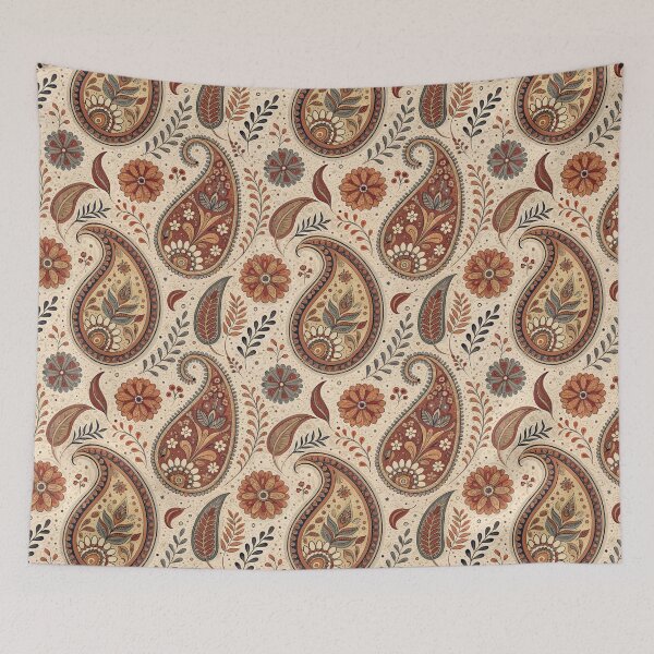 Item preview, Bohemian Paisley Floral Seamless Pattern designed and sold by RGShirtWorks.