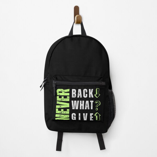 Item preview, Never Back Down – Motivational Quote Typography T-Shirt | Gym, Fitness & Streetwear Graphic Tee designed and sold by Pick'n Quick.