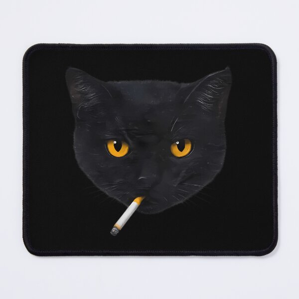 Item preview, Smoking Cat Vintage Black Cat Retro 90S Meme designed and sold by KyleBradtke.