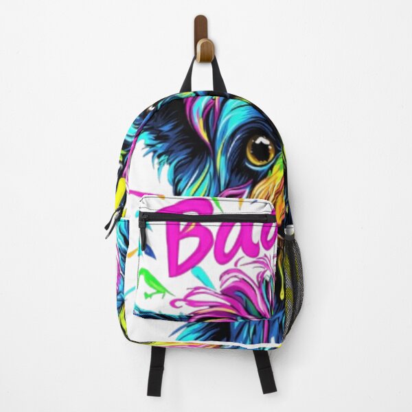 Item preview, Bad Hair Day – Colorful Funny Dog Neon Art designed and sold by AlexLineArt.