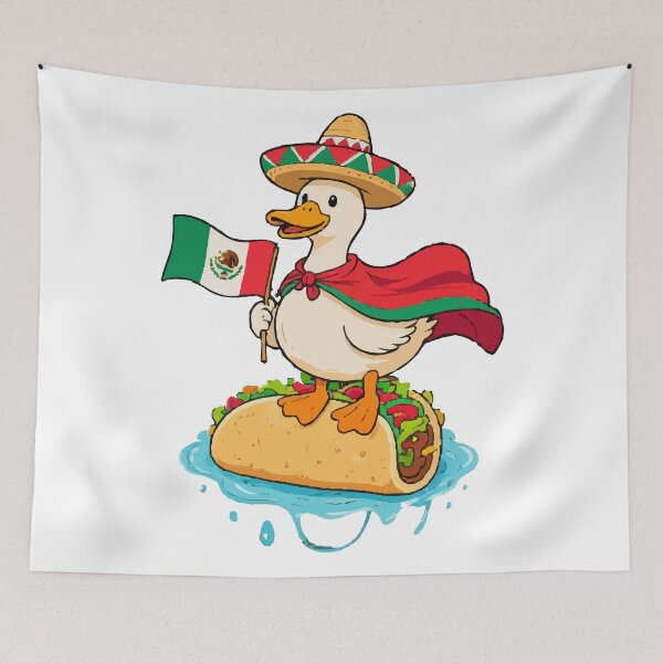 Item preview, Mexican flag tacos Duck Meme designed and sold by Uglyandcute.