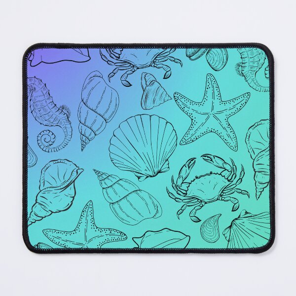 Item preview, Shell fish crab seahorse ocean designed and sold by GeoGoose.