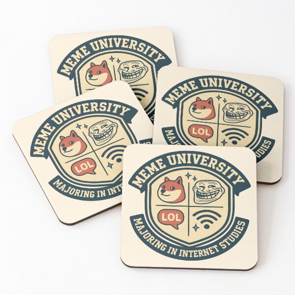 Item preview, Meme University Funny Retro Crest – Majoring in Internet Studies designed and sold by Rest Babe.