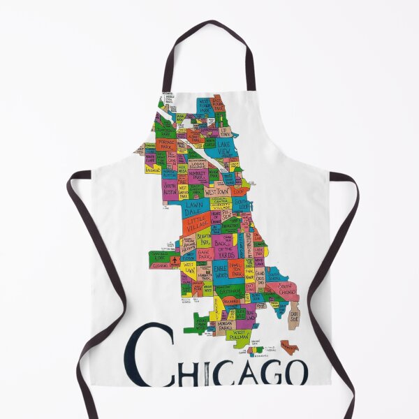Item preview, Chicago Neighborhood Map Chicago designed and sold by ChristopherOkr.