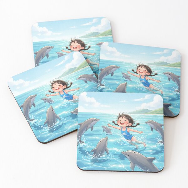 Item preview, leaping with the dolphins designed and sold by ritusdesigns.