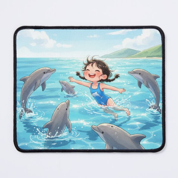 Item preview, leaping with the dolphins designed and sold by ritusdesigns.