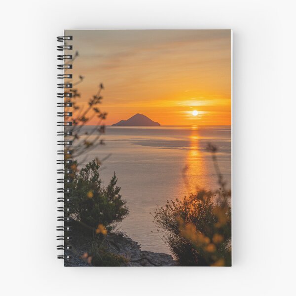 Item preview, Sunset Over Stromboli Island - Aeolian Landscape Photography designed and sold by SalvatoreCphoto.