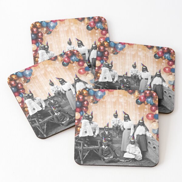 Item preview, Disturbing Children At A Creepy Party Digital Collage Print designed and sold by Julia Sol.