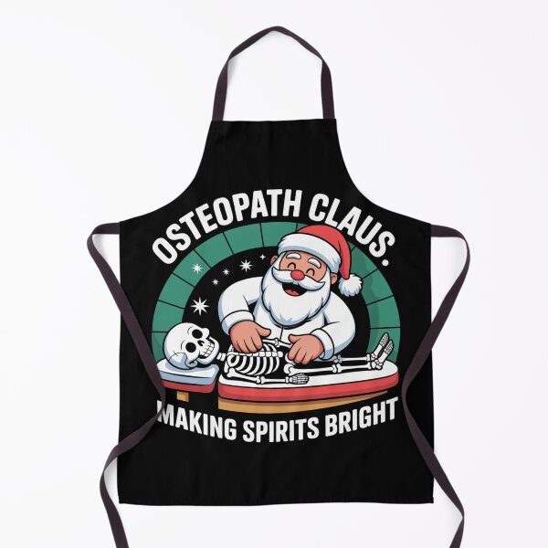 Item preview, Osteopath Claus – Making Spirits Bright Funny Osteopathy Christmas Design designed and sold by osteopath shop.
