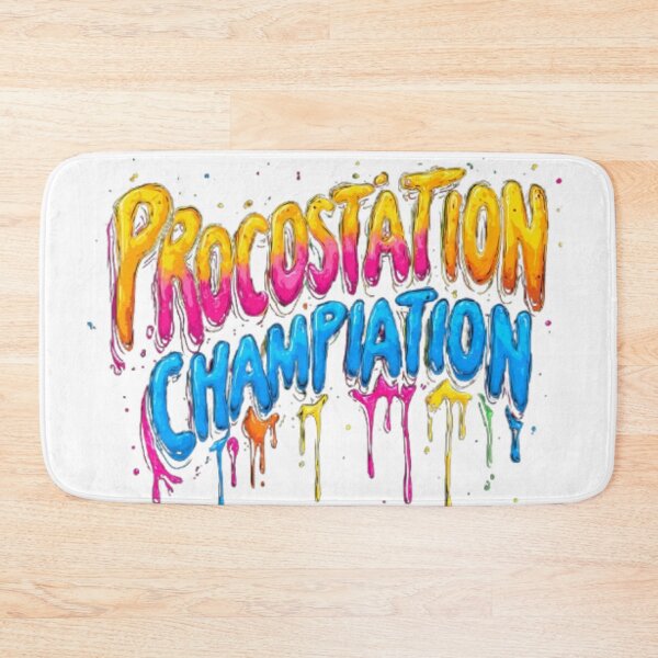 Item preview, Procrastination Champion – Colorful Typography Design designed and sold by AlexLineArt.