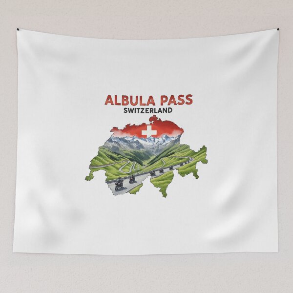 Item preview, Albula Pass Switzerland - Travel Art designed and sold by francous03.