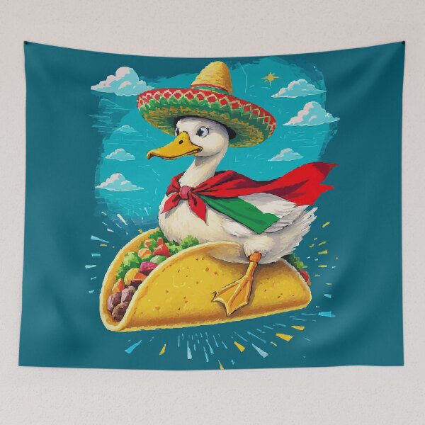 Item preview, Mexican flag tacos Duck Meme designed and sold by Uglyandcute.