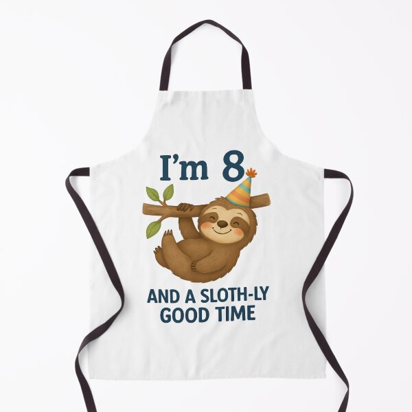 Item preview, I'm 8 and a Sloth-ly Good Time designed and sold by Blok45.