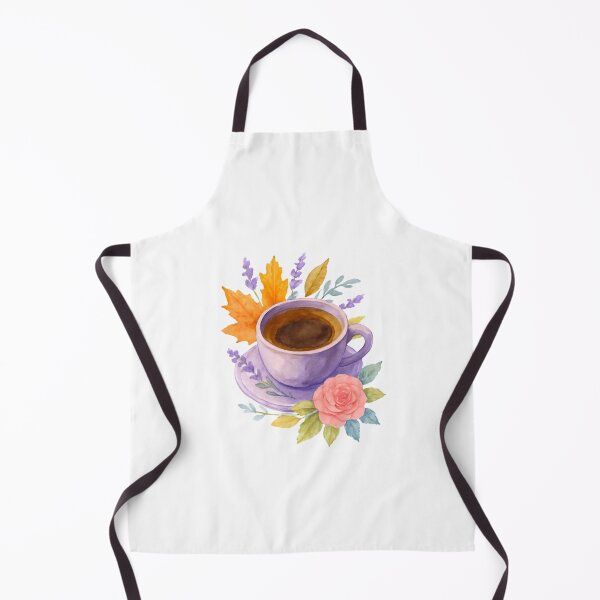 Item preview, Cozy Autumn Coffee with Flowers – Watercolor Fall Aesthetic designed and sold by Liv Solara.