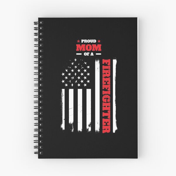 Item preview, Proud Mom of a Firefighter Distressed Flag designed and sold by LarkDesigns.