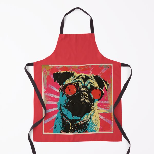 Artikelvorschau, Cool Pug Ink Pop Art Funky Dog with Sunglasses  entworfen und verkauft von Kattcatty.