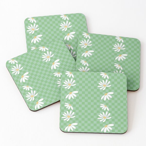 Item preview, Checkered Daisy in Green designed and sold by artbymandymeow.