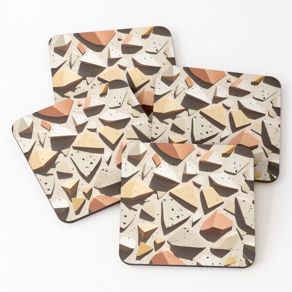 Item preview, Oversized Sunset Terrazzo Tile 4 designed and sold by Tom-Johnson.