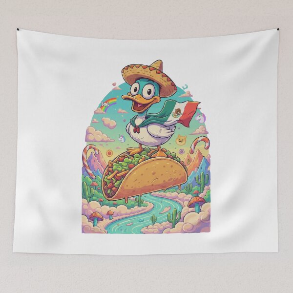 Item preview, Mexican flag tacos Duck Meme designed and sold by Uglyandcute.