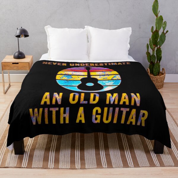 Item preview, Rocking Old Man Guitarist – Funny Music Gift designed and sold by creativerooney.