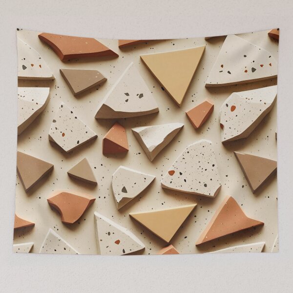 Item preview, Oversized Sunset Terrazzo Tile 7 designed and sold by Tom-Johnson.