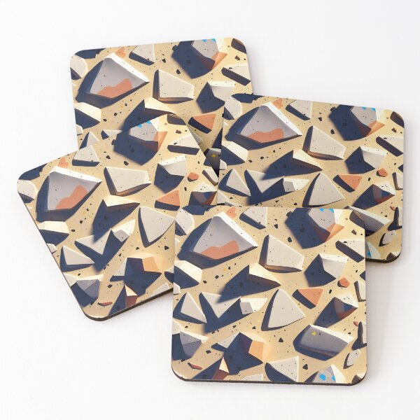 Item preview, Oversized Sunset Terrazzo Tile 8 designed and sold by Tom-Johnson.