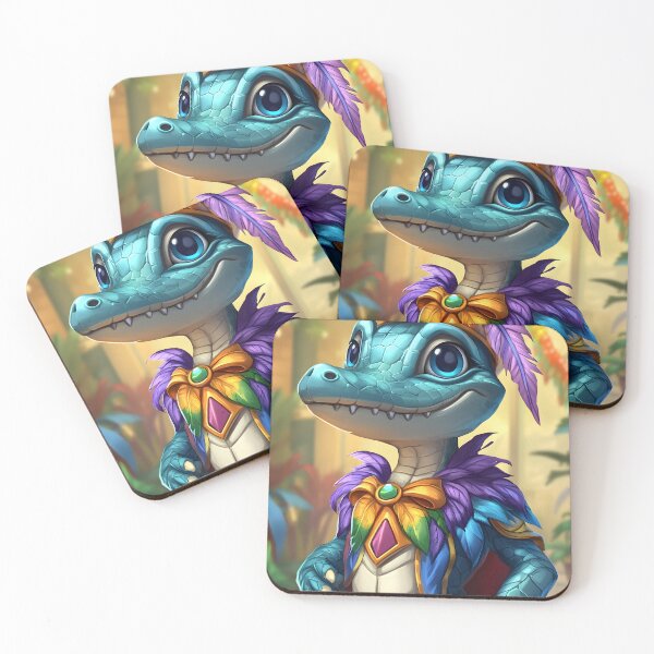 Item preview, Colorful Lizard Character with Royal Attire designed and sold by Artessie.