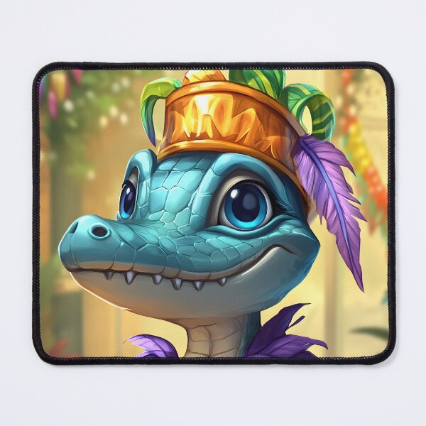 Item preview, Colorful Lizard Character with Royal Attire designed and sold by Artessie.