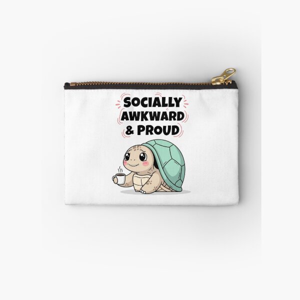Item preview, Socially Awkward & Proud – Cute Turtle Coffee Design designed and sold by Rank Sol.